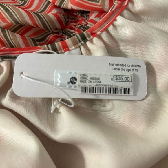 Charming Charlie Cold Shoulder Spaghetti Strap Chevron Dress NWT - Picture 6 of 8